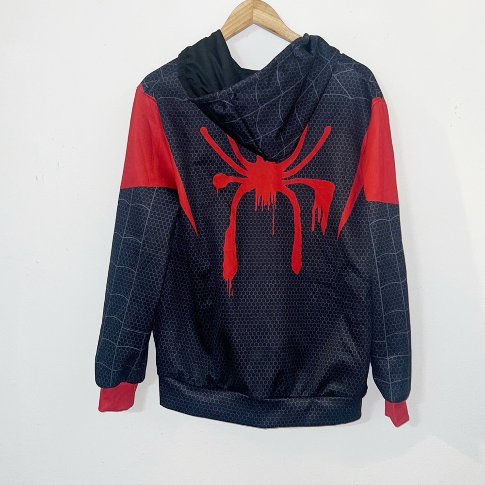 No brand mens marvel Spider-Man full zip hoodie - Picture 8 of 10